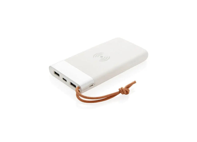 Aria 8000mAh 5W Kabellose Ladestation Powerbank - Elegantes Weiß TK Gruppe® Grosshandel 