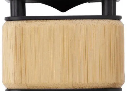 Ariel Nova Drahtloser Bambus-ABS Lautsprecher mit Ladegerät - Braun, Nachhaltig und Stilvoll TK Gruppe® Grosshandel 