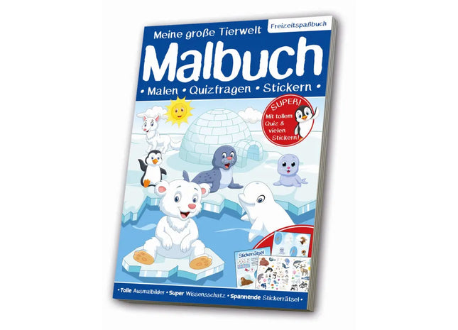 Arktische Tierwelt Ausmalbuch: Entdecke Polarregionen und ihre Bewohner TK Gruppe® Grosshandel 