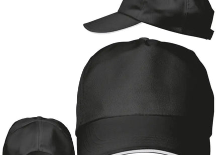 Arlington Sandwichcap in Schwarz Stilvolles Design für Sport & Freizeit TK Gruppe® Grosshandel 