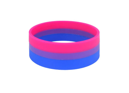 Armband Bisexuell, Silikon, 2,4 x 20 cm – LGBT Pride Accessoire TK Gruppe® Grosshandel 