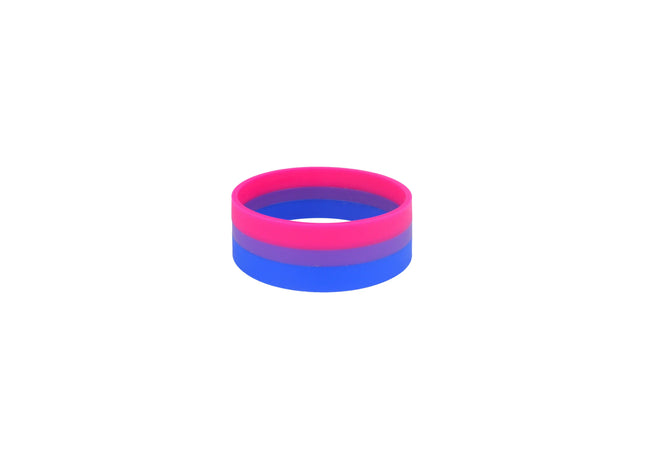 Armband Bisexuell, Silikon, 2,4 x 20 cm – LGBT Pride Accessoire TK Gruppe® Grosshandel 