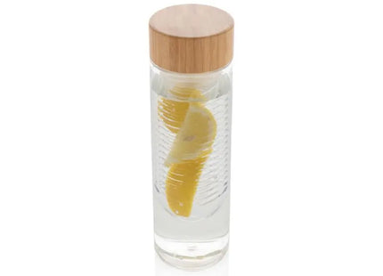 Aromaflasche 450 ml mit Bambusdeckel, Transparent, Ökologisch & Elegant TK Gruppe® Grosshandel 