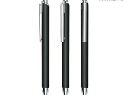 Arvent Soft Touch Druckkugelschreiber in Schwarz - Weich & Ergonomisch TK Gruppe® Grosshandel 