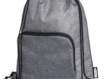 Ash faltbarer Sportbeutel 7L - Recycelt & Platzsparend in Grau-Schwarz TK Gruppe® Grosshandel 