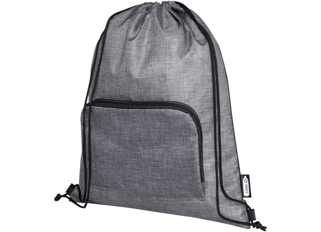 Ash faltbarer Sportbeutel 7L - Recycelt & Platzsparend in Grau-Schwarz TK Gruppe® Grosshandel 