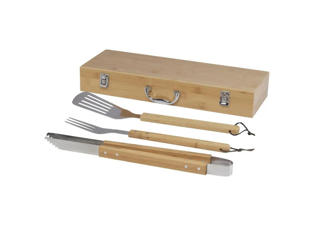 Assadus 3-teiliges Natur-Grillset – Perfektes Zubehör für BBQ-Meister TK Gruppe® Grosshandel 