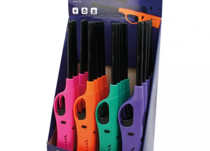 Assorted Gas Lighter: Bright 21cm Igniter in 5 Vibrant Colors TK Gruppe® Grosshandel 