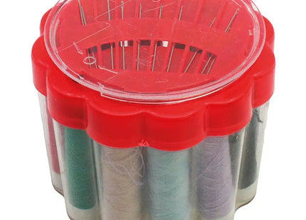 Assorted Sizes 12-Round Box Sewing Thread Set with Needles TK Gruppe® Grosshandel 