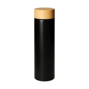Astana Vakuumflasche 450 ml - Dual-Ton Schwarz-Natur, Effizient & Stilvoll TK Gruppe® Grosshandel 