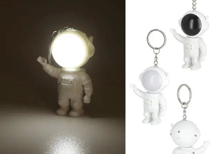 Astronauten LED Schlüsselleuchte - Kosmischer Lichtanhänger, 2er-Pack TK Gruppe® Grosshandel 