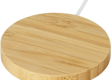 Atra 10W Magnetisches, Kabelloses Bambus-Ladepad - Sandbeige TK Gruppe® Grosshandel 