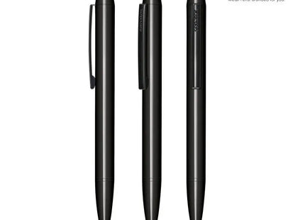 Attract Drehkugelschreiber - Schwarz Klassischer Stift für präzises und komfortables Schreiben TK Gruppe® Grosshandel 