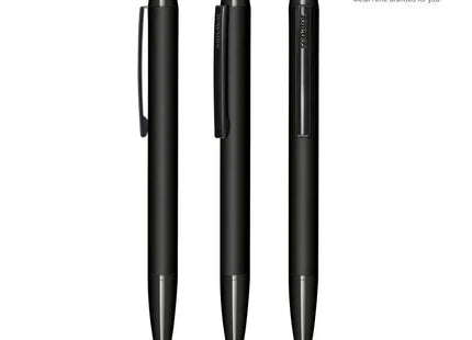 Attract Soft Touch Multifunktions-Kugelschreiber mit Touchpad, Schwarz - Vielseitig & Modern TK Gruppe® Grosshandel 