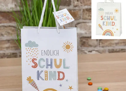 Attraktive Mittelgroße Geschenktüte zum Schulanfang, 23cm TK Gruppe® Grosshandel 