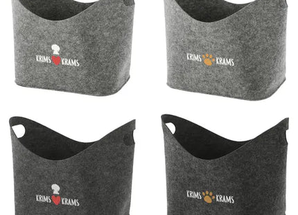 Aufbewahrungskorb Filz, 4er-Set – Vielseitiger Organizer | Stilvolle Filz-Aufbewahrungslösung TK Gruppe® Grosshandel 