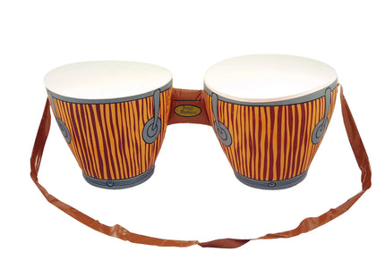 Aufblasbare Bongo-Trommeln mit Tragegurt, 27x25x62 cm, Musikinstrumente TK Gruppe® Grosshandel 