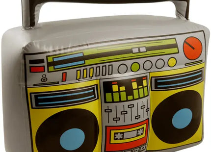 Aufblasbare Boombox, Retro-Ghettoblaster-Design, 44 x 38 x 16 cm – ideal für Partys und Dekoration TK Gruppe® Grosshandel 