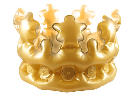 Aufblasbare Goldene Krone für Kinder, 30 cm - Partykleidung & Kostümzubehör TK Gruppe® Grosshandel 