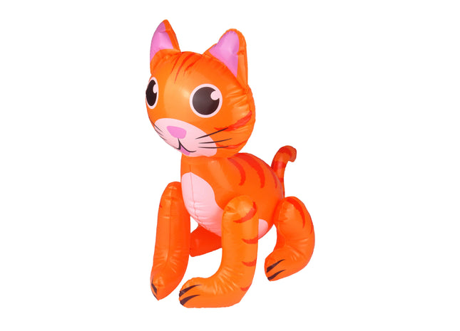 Aufblasbare Katze 53 cm – Spielzeug & Dekoration für Kinderzimmer & Partys TK Gruppe® Grosshandel 