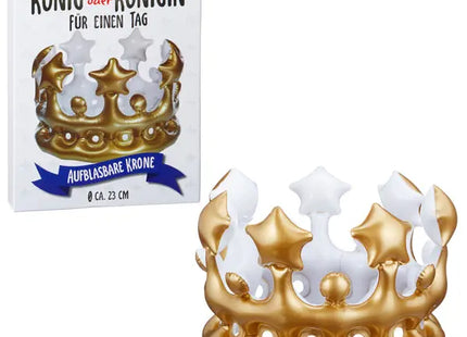 Aufblasbare Majestätskrone, Durchmesser ca. 23 cm - Partyhighlight TK Gruppe® Grosshandel 