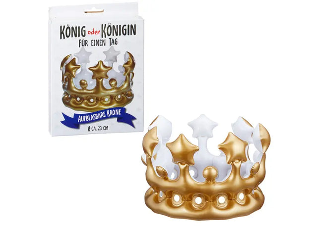 Aufblasbare Majestätskrone, Durchmesser ca. 23 cm - Partyhighlight TK Gruppe® Grosshandel 