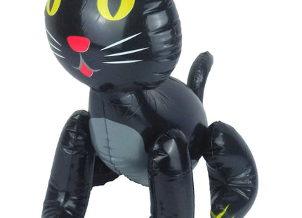 Aufblasbare Schwarze Katze 53 cm – Halloween Deko TK Gruppe® Grosshandel 