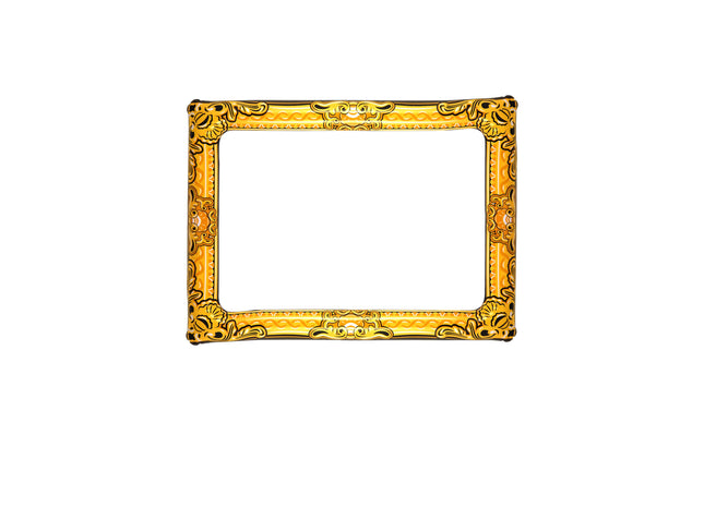 Aufblasbarer Bilderrahmen in Gold, 60x80 cm - Dekorativer Fotohalter TK Gruppe® Grosshandel 