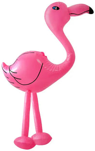 Aufblasbarer Flamingo 64cm - Rosa Pool-Schwimmtier & Sommerparty-Deko TK Gruppe® Grosshandel 