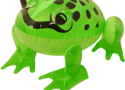 Aufblasbarer Frosch 39 cm, großes grünes Gartenspielzeug, Pool-Schwimmspielzeug TK Gruppe® Grosshandel 