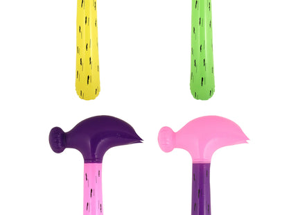 Aufblasbarer Hammer 86 cm – Spielzeughammer in 4 verschiedenen Farben für Partys und Spiele TK Gruppe® Grosshandel 