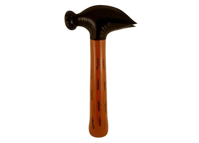 Aufblasbarer Hammer, 60 cm, Braun – Spielzeughammer für Kinder, Partydekoration und Kostümzubehör TK Gruppe® Grosshandel 