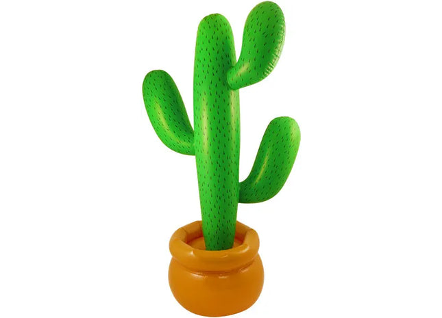 Aufblasbarer Kaktus 86 cm – toller dekorativer Partyartikel für Themenveranstaltungen TK Gruppe® Grosshandel 