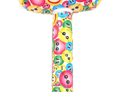 Aufblasbarer Schläger Smile 66 cm – Lustiges Spielzeug für Kinder, Garten- und Poolzubehör TK Gruppe® Grosshandel 