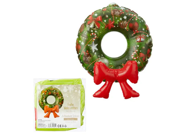 Aufblasbarer Türkranz zum Aufhängen – Festliche Dekoration, 40cm Durchmesser TK Gruppe® Grosshandel 