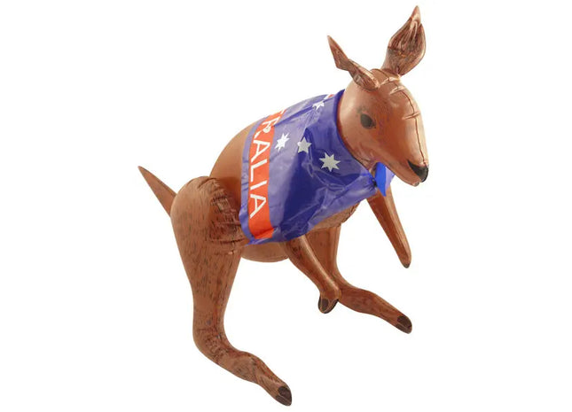Aufblasbares Känguru mit australischer Flagge 70 cm – perfekt für Partys und Dekoration TK Gruppe® Grosshandel 