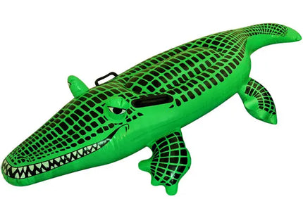 Aufblasbares Krokodil 150 cm – großes Poolspielzeug für Kinder und Erwachsene TK Gruppe® Grosshandel 