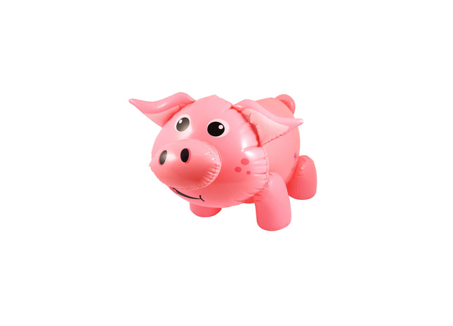 Aufblasbares Schwein, 55 cm – Partydekoration und Gartenspielzeug für Kinder TK Gruppe® Grosshandel 