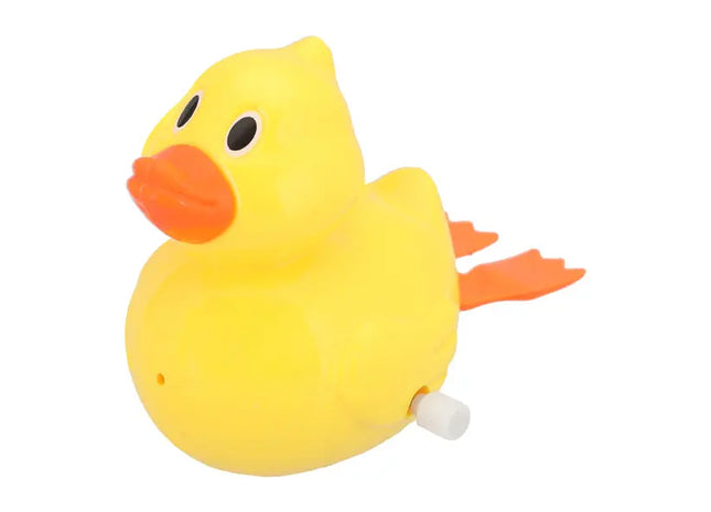 Aufziehbare gelbe Badeente - Lustiges Badespielzeug, ca. 10x8cm, Klassische Schwimm-Ente TK Gruppe® Grosshandel 