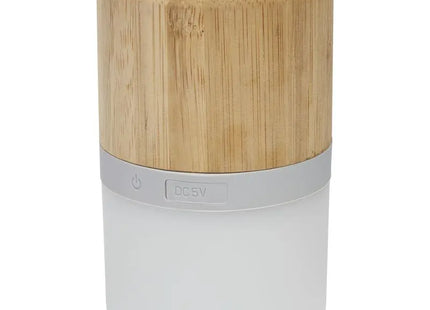 Aurea Bambus Bluetooth-Lautsprecher mit Beleuchtung, Naturfarben - Stilvoll & Öko TK Gruppe® Grosshandel 