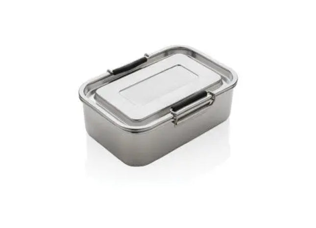 Auslaufsichere Lunchbox aus RCS recyceltem Edelstahl in Silber – Robust & Öko TK Gruppe® Grosshandel 