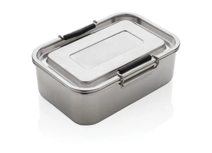 Auslaufsichere Lunchbox aus recyceltem Edelstahl - Nachhaltige Silberne Brotdose, Umweltfreundlich TK Gruppe® Grosshandel 