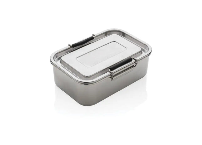 Auslaufsichere Lunchbox aus recyceltem Edelstahl - Nachhaltige Silberne Brotdose, Umweltfreundlich TK Gruppe® Grosshandel 