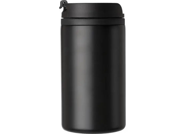 Auslaufsicherer Isolierbecher (300 ml) Gisela - Schwarzer Thermobecher für unterwegs TK Gruppe® Grosshandel 