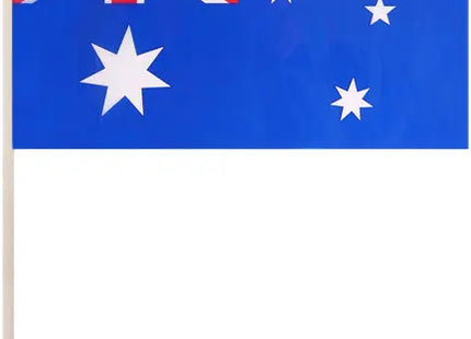 Australien Handflagge, 29x17 cm, PVC, mit 40 cm Stab, robust TK Gruppe® Grosshandel 