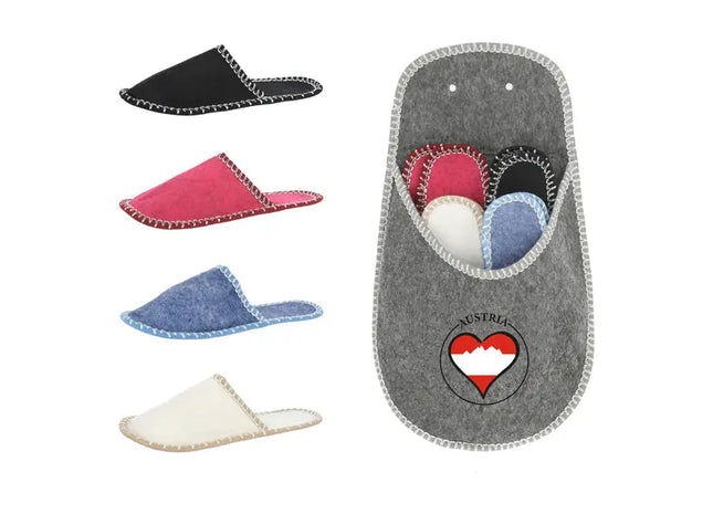 Austrian Guest Slipper Bundle - Cozy Footwear for Visitors from Austria TK Gruppe® Grosshandel 
