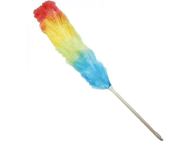 Ausziehbarer Federstaubwedel, Teleskopstiel 78cm bis 107cm, Staubwischer TK Gruppe® Grosshandel 