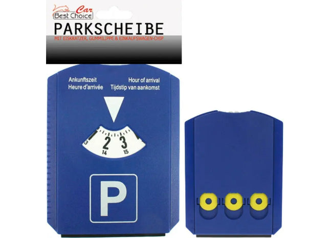 Auto-Parkscheibe 15x12cm mit integriertem Eiskratzer – Praktisches Fahrzeugzubehör TK Gruppe® Grosshandel 