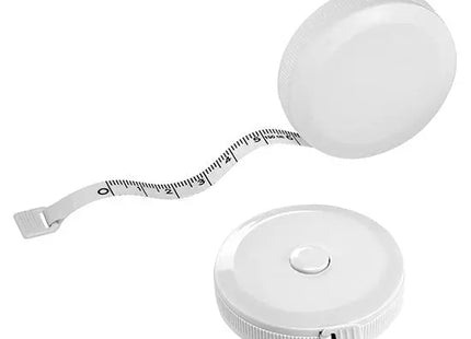 Automatik-Maßband (1.5m) - Weiß für präzise und schnelle Messungen TK Gruppe® Grosshandel 