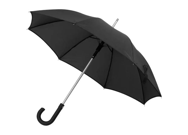 Automatik Polyester-Regenschirm mit Aluminiumgestänge - Schwarz TK Gruppe® Grosshandel 